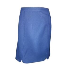 Draper James NWT Margaret Solid Navy Scalloped‎ Hem Pencil Skirt Plus Size 14